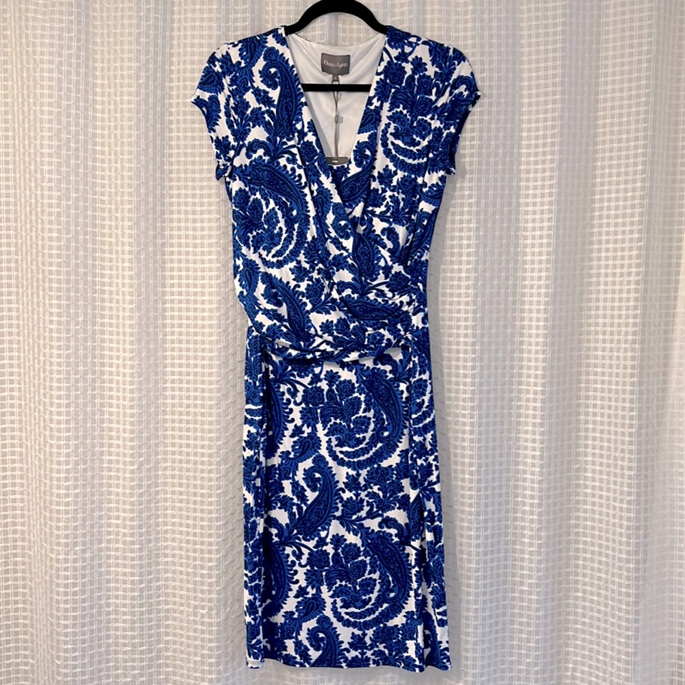 Phase Eight Blue and White Dress